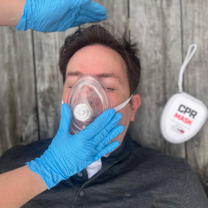 CPR Mask, in use