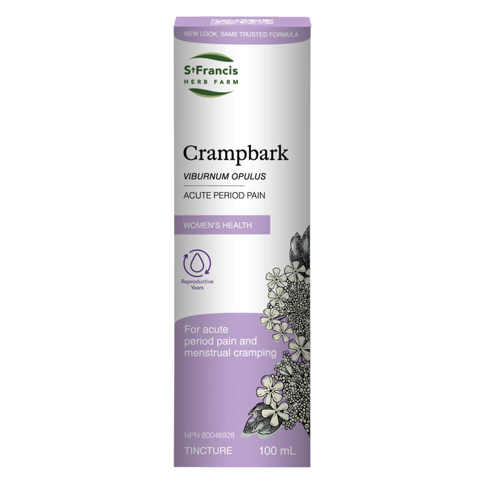 Box of St. Francis Herb Farm Crampbark 100mL
