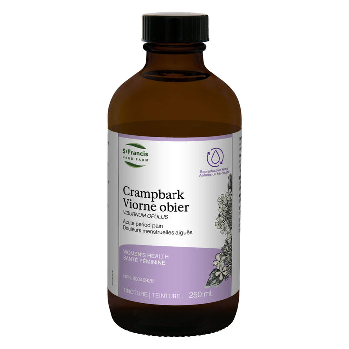 Bottle of St. Francis Herb Farm Crampbark 250mL