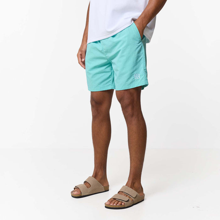 Crinkle Icon Swimshort | Aqua