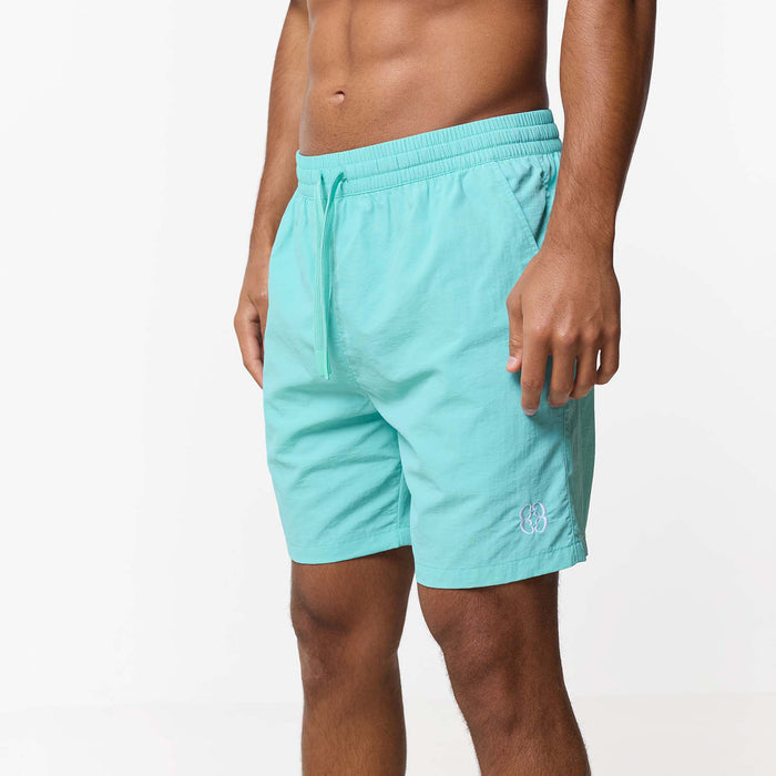 Crinkle Icon Swimshort | Aqua