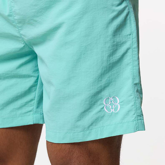 Crinkle Icon Swimshort | Aqua