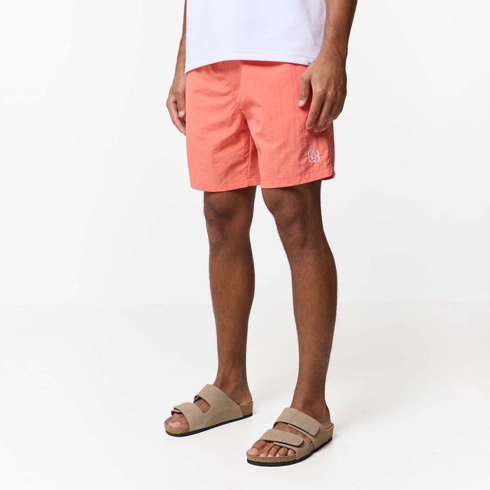 Crinkle Icon Swimshort | Coral