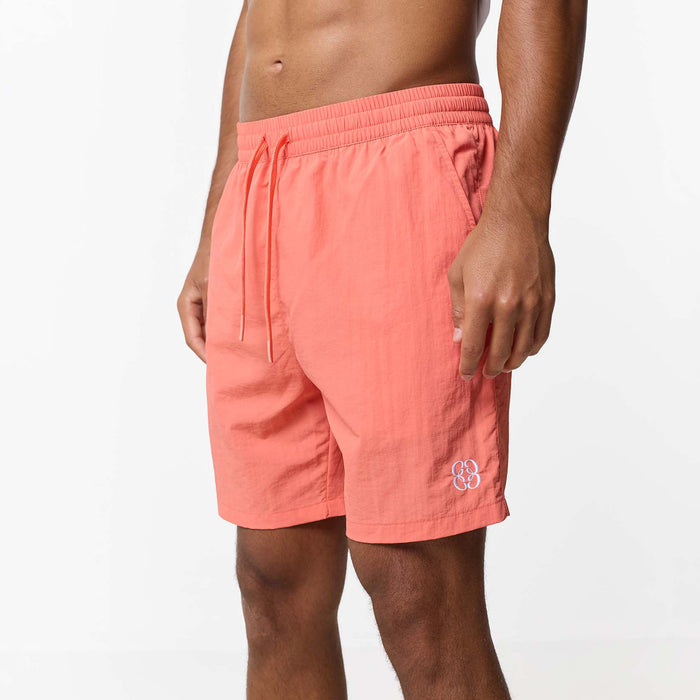 Crinkle Icon Swimshort | Coral