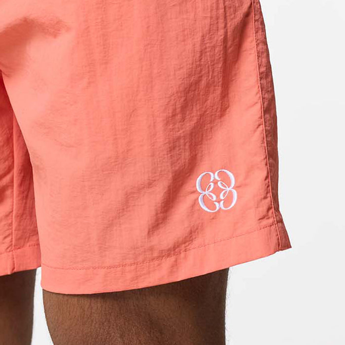 Crinkle Icon Swimshort | Coral