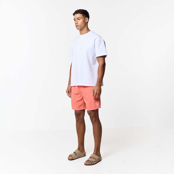 Crinkle Icon Swimshort | Coral