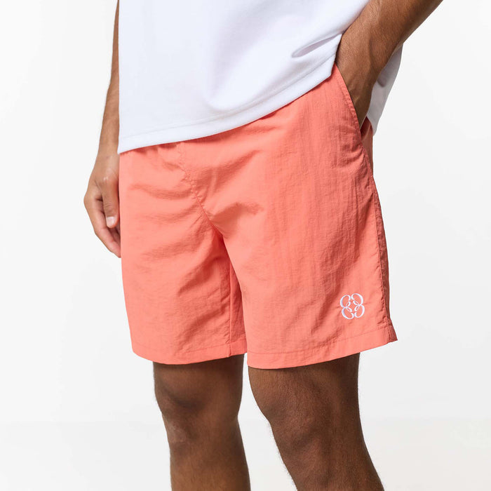 Crinkle Icon Swimshort | Coral