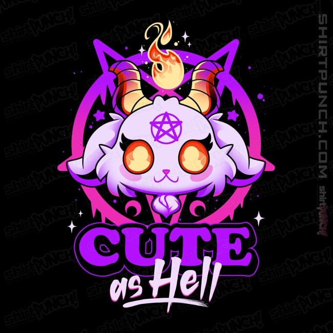Daily_Deal_Shirts Magnets / 3"x3" / Black Cute As Hell Tee