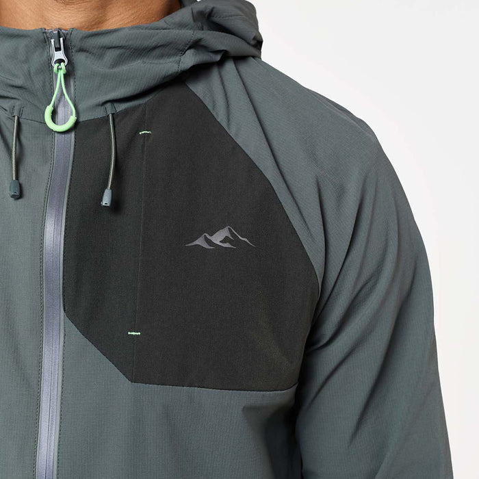 Cyclone Contrast Tracksuit | Forest/Neon Green