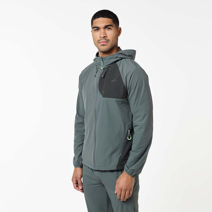 Cyclone Contrast Tracksuit | Forest/Neon Green