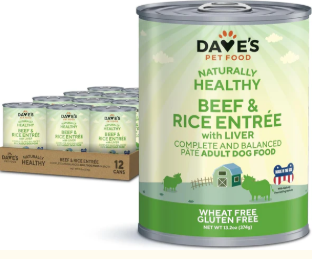 Dave’s Naturally Healthy Beef & Rice Canned Dog Food