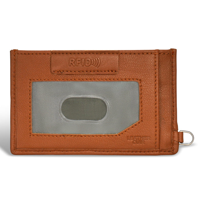Denim / Leather Slim Cardholder *Drop Ship*