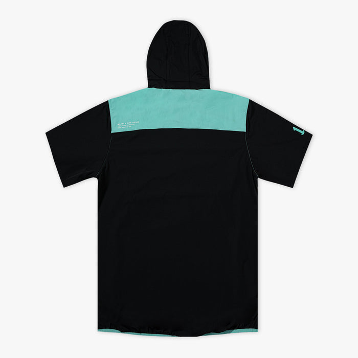 Black and teal Diamond Tech Pro Cage Jacket jacket — back view