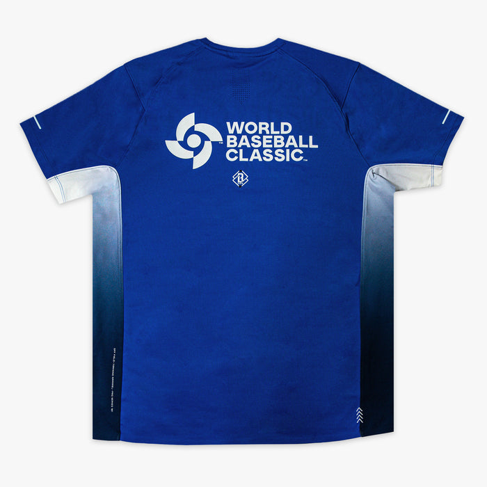 Blue Diamond Tech Vented Italy graphic tee — back view