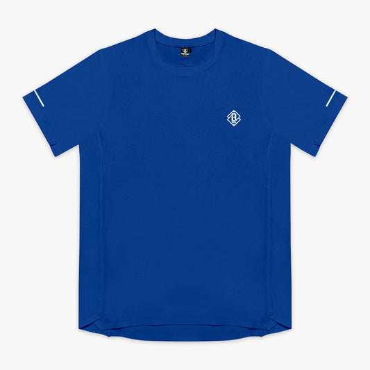 Blue Diamond Tech Vented Royal Blue graphic tee — front view