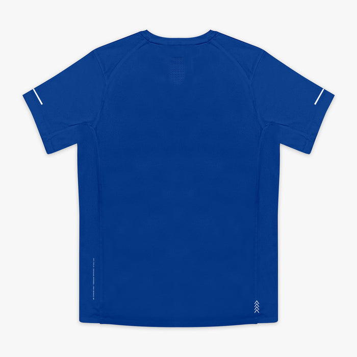 Blue Diamond Tech Vented Royal Blue graphic tee — back view