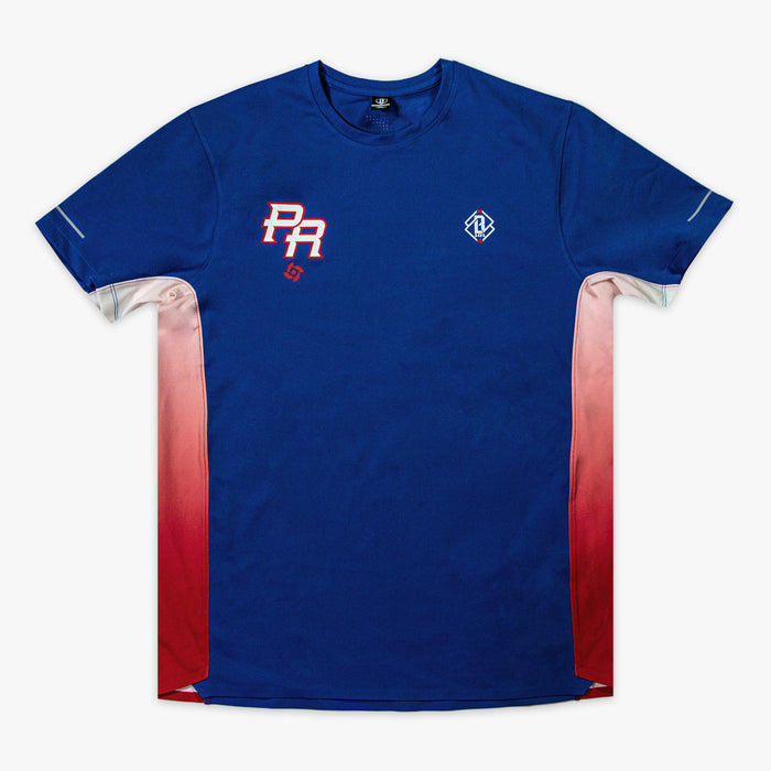 Blue Diamond Tech Vented Puerto Rico youth graphic tee — front view