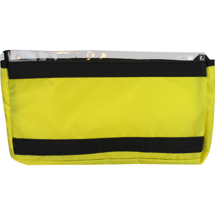 Yellow Divided Organizer Pocket, back