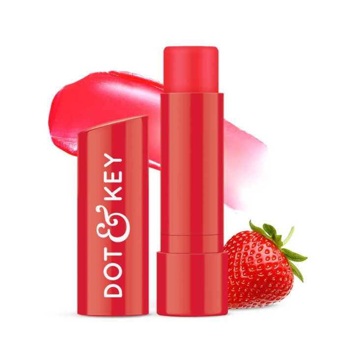 Dot and Key Barrier Repair Hydrating Tinted Lip Balm SPF 50  PA+++ - Strawberry Red