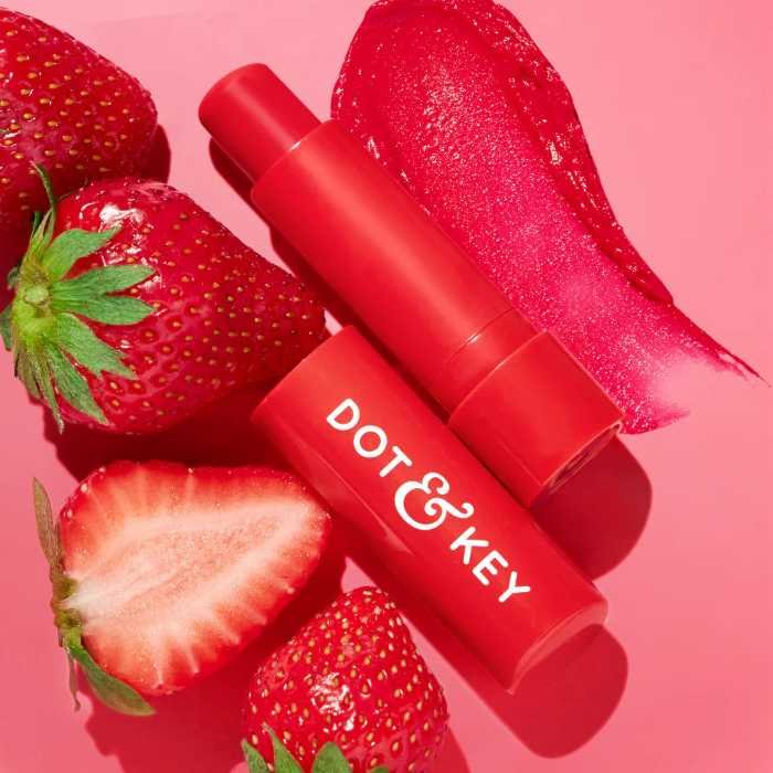 Dot and Key Barrier Repair Hydrating Tinted Lip Balm SPF 50  PA+++ - Strawberry Red