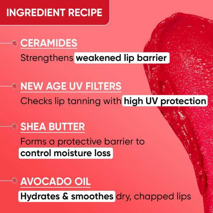 Dot and Key Barrier Repair Hydrating Tinted Lip Balm SPF 50  PA+++ - Strawberry Red