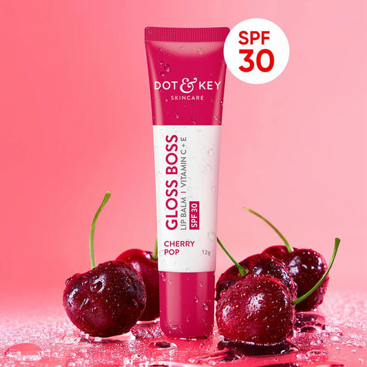 Dot and Key Gloss Boss Vitamin C + E SPF30 Lip Balm - Cherry Pop
