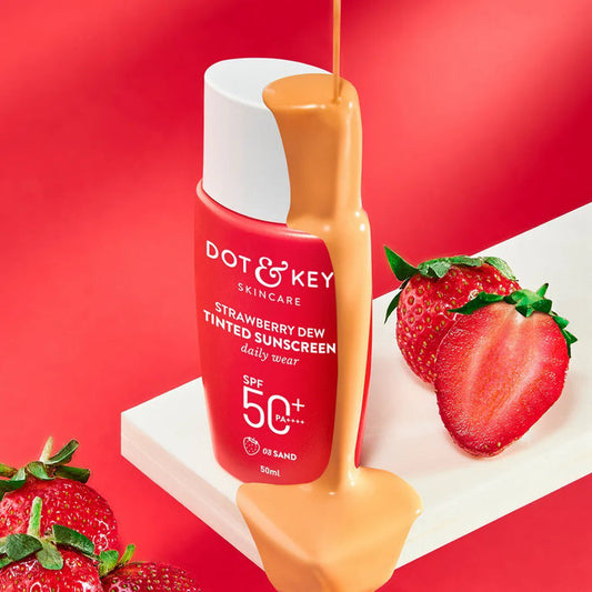 Dot and Key Strawberry Dew Tinted Sunscreen SPF 50+ 50ml - Sand