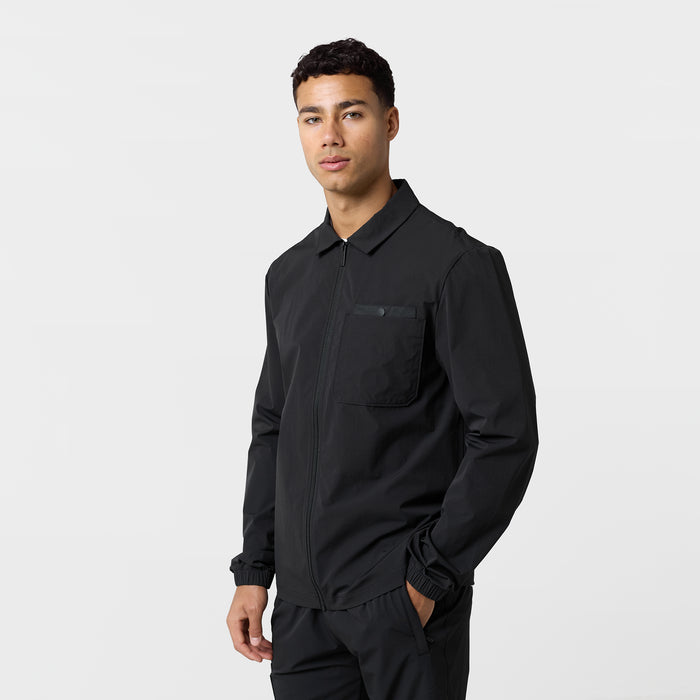 Double Pocket Tech Overshirt | Black