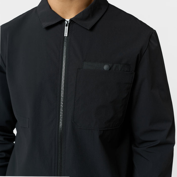 Double Pocket Tech Overshirt | Black