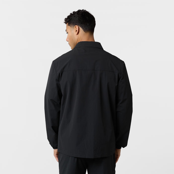 Double Pocket Tech Overshirt | Black