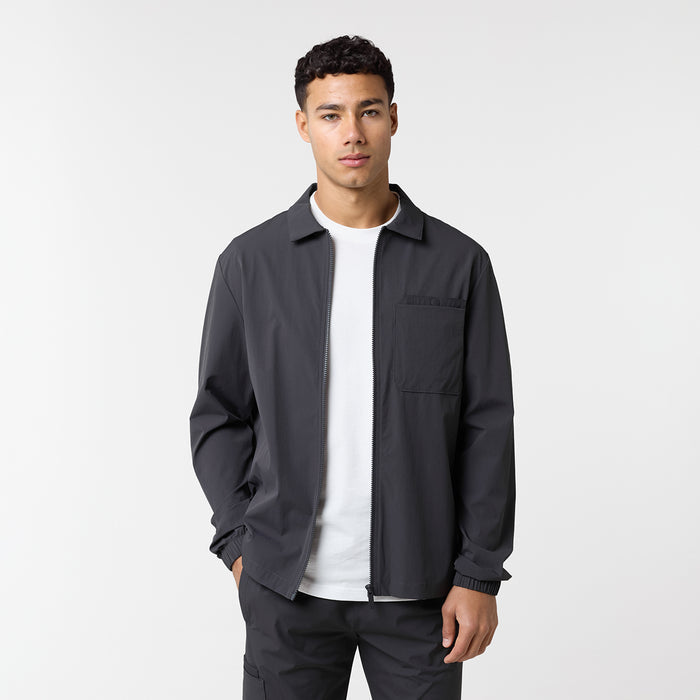 Double Pocket Tech Overshirt | Charcoal