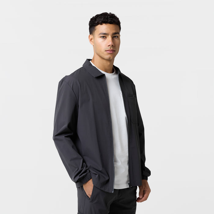 Double Pocket Tech Overshirt | Charcoal