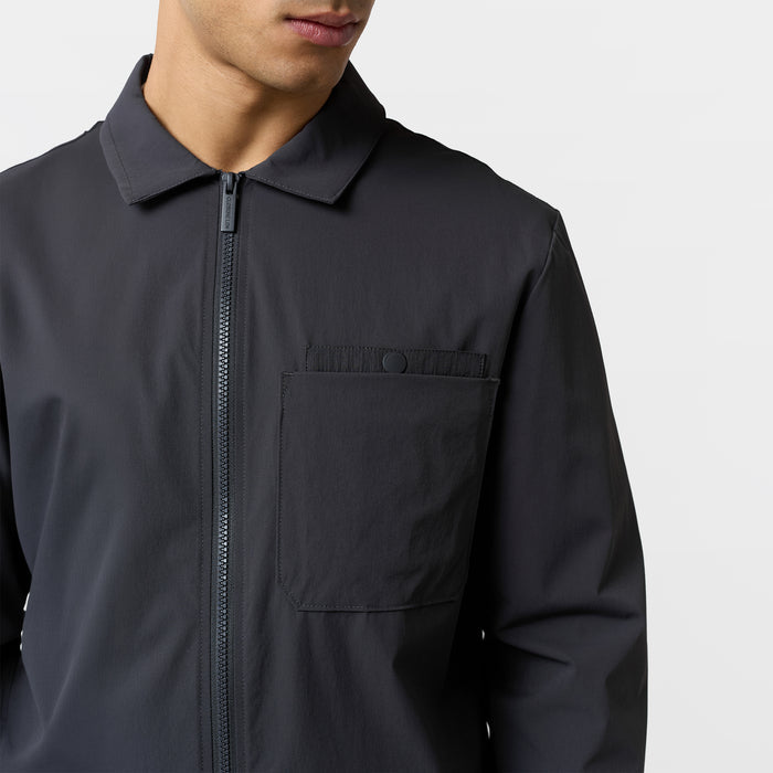 Double Pocket Tech Overshirt | Charcoal
