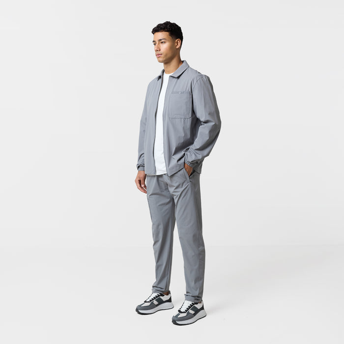 Double Pocket Tech Overshirt | Mid Grey