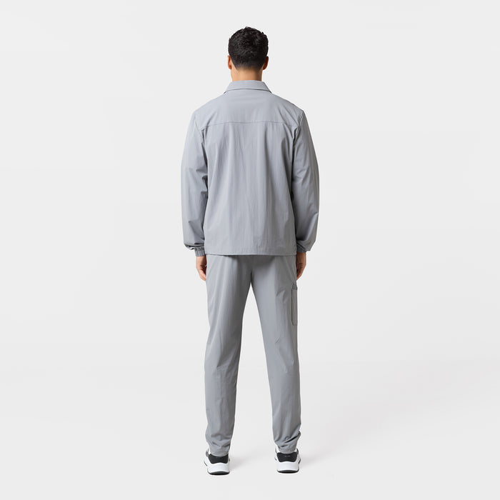 Double Pocket Tech Overshirt | Mid Grey
