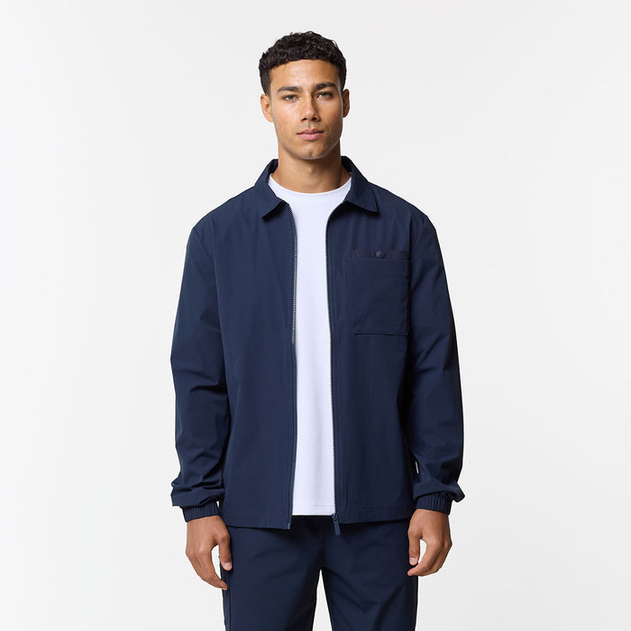 Double Pocket Tech Overshirt | Navy