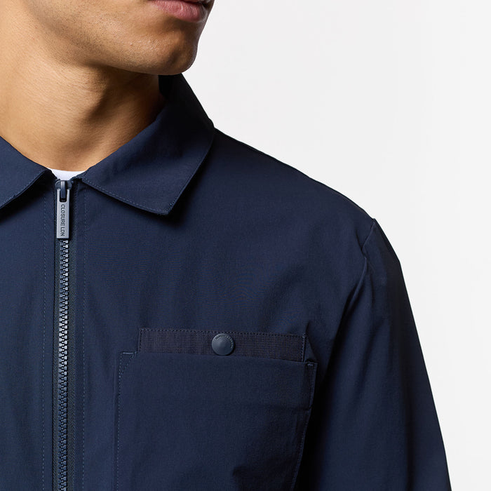 Double Pocket Tech Overshirt | Navy