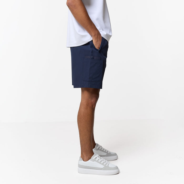 Double Pocket Tech Short | Navy
