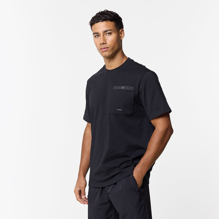 Double Pocket Tech T-Shirt | Black