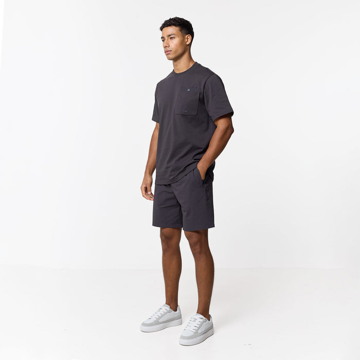 Double Pocket Tech T-Shirt | Charcoal