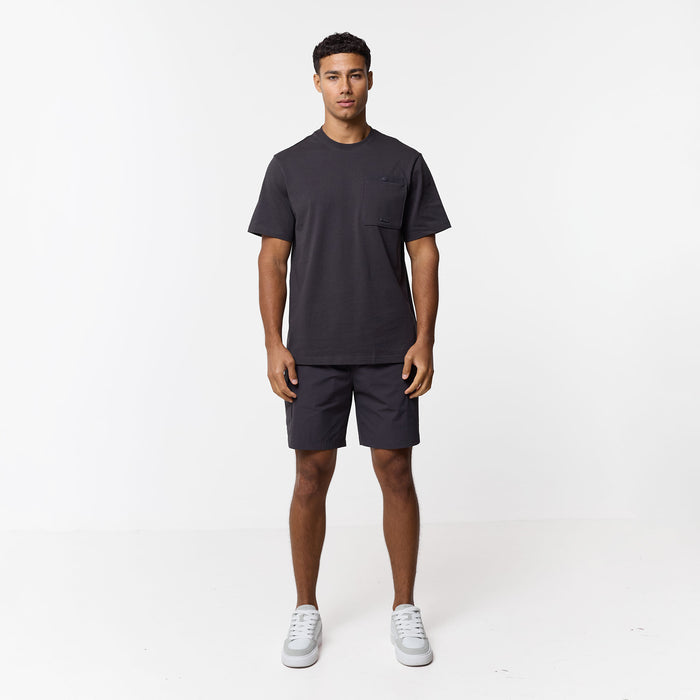 Double Pocket Tech T-Shirt | Charcoal