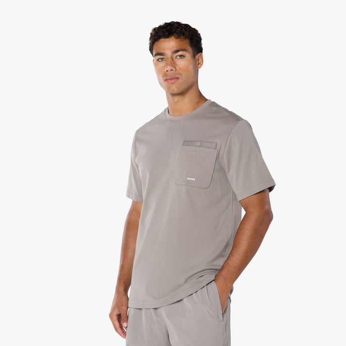 Double Pocket Tech T-Shirt |  Stone
