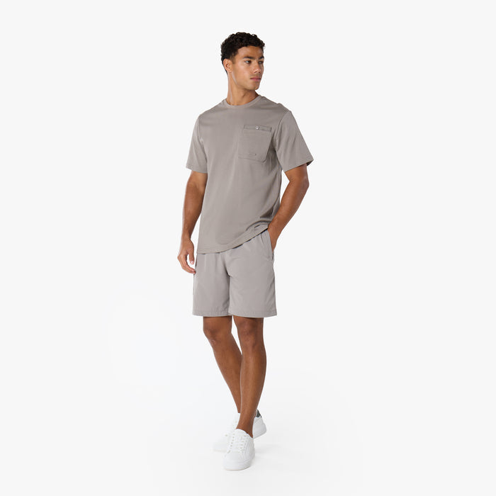 Double Pocket Tech T-Shirt |  Stone