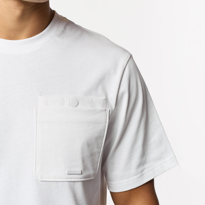 Double Pocket Tech T-Shirt | White