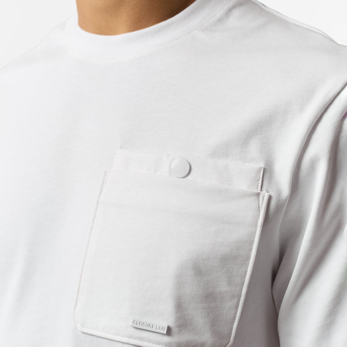 Double Pocket Tech T-Shirt | White