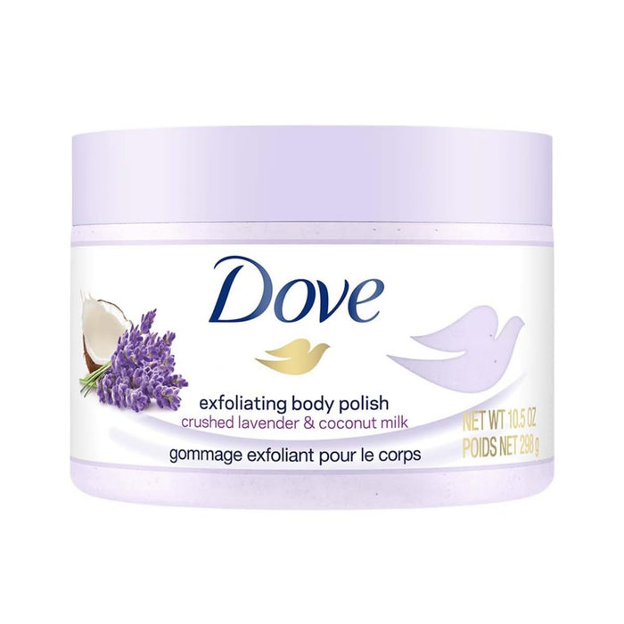 Dove Exfoliating Body Polish with Crushed Lavender and Coconut Milk - 298g