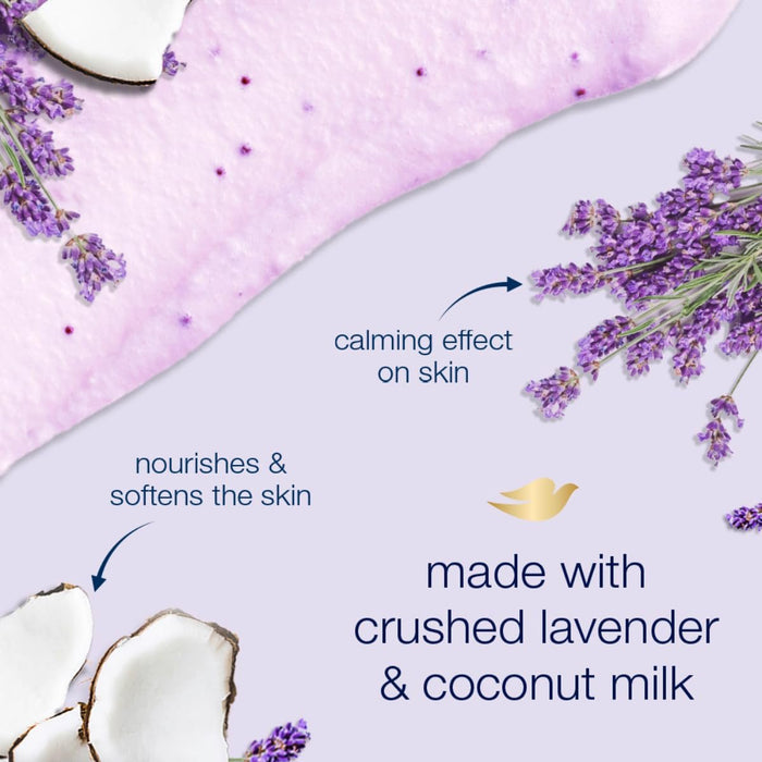 Dove Exfoliating Body Polish with Crushed Lavender and Coconut Milk - 298g