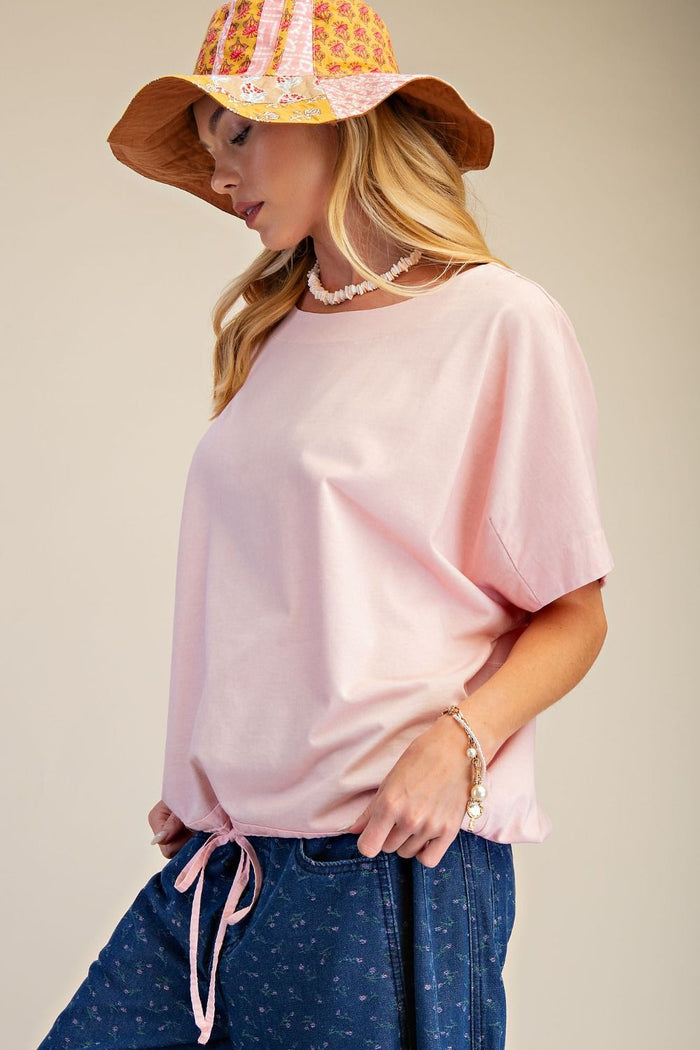 Easel Mineral Washed Knit Top