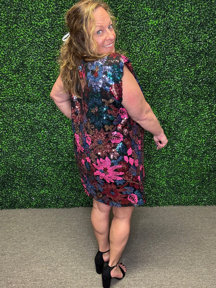 Easel Sequin Mini Dress