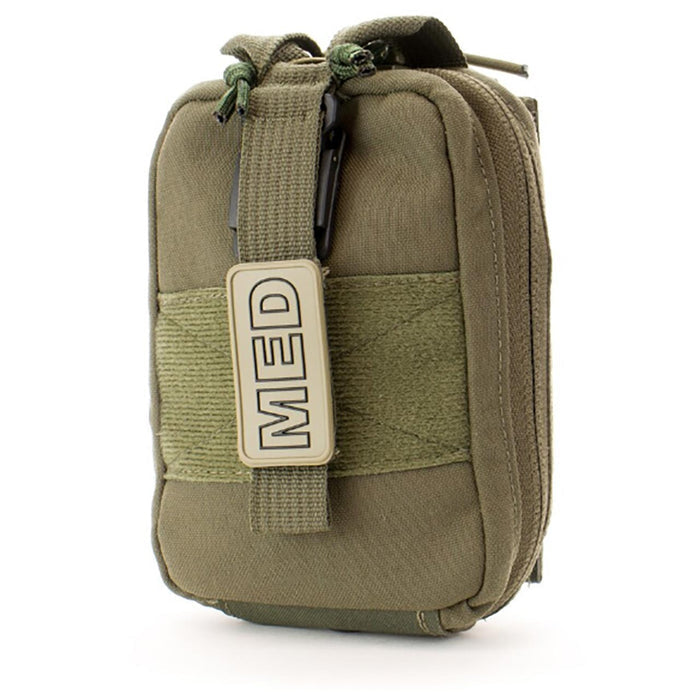 Eleven 10 ETAK Tear-Away Pouch, Ranger Green closed view.